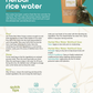 Sachet d'eau de riz aux herbes